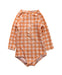 A Orange Swimsuits from Seed in size 2T for girl. (Front View)