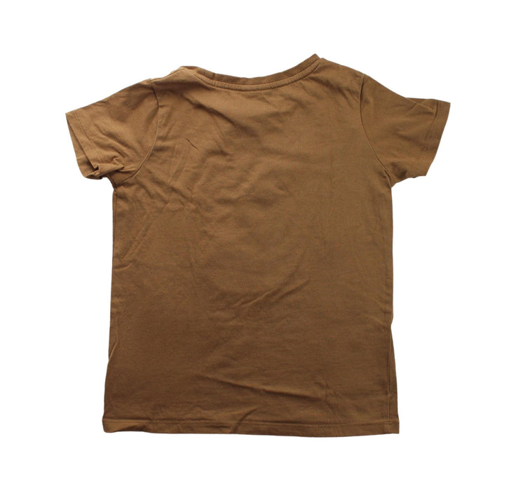 A Brown Short Sleeve T Shirts from Seed in size 6T for girl. (Back View)