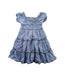 A Blue Short Sleeve Dresses from Mayoral in size 3T for girl. (Front View)