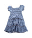 A Blue Short Sleeve Dresses from Mayoral in size 3T for girl. (Back View)