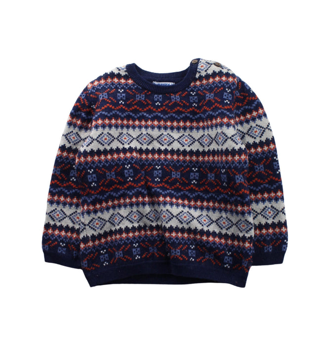 A Blue Knit Sweaters from Mayoral in size 3T for boy. (Front View)