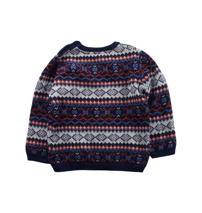 A Blue Knit Sweaters from Mayoral in size 3T for boy. (Back View)