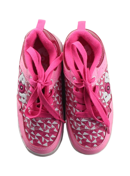 A Pink Sneakers from Heelys in size 6T for girl. (Back View)