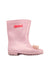 A Pink Rain Boots from Billieblush in size 5T for girl. (Front View)