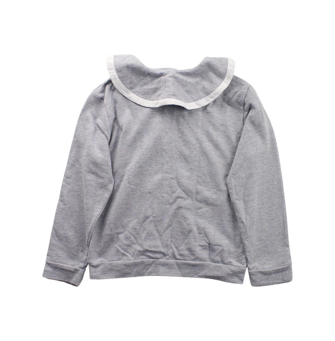 A Grey Zippered Sweatshirts from Little Marc Jacobs in size 3T for girl. (Back View)