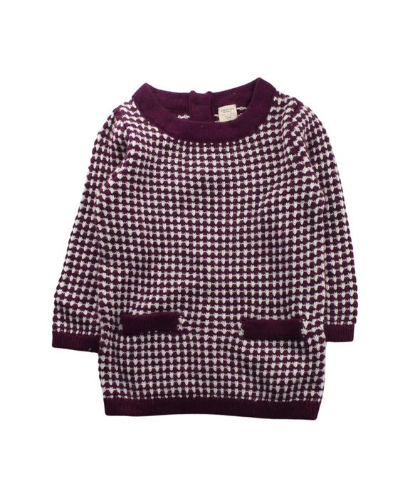 A Purple Sweater Dresses from Crewcuts in size 2T for girl. (Front View)