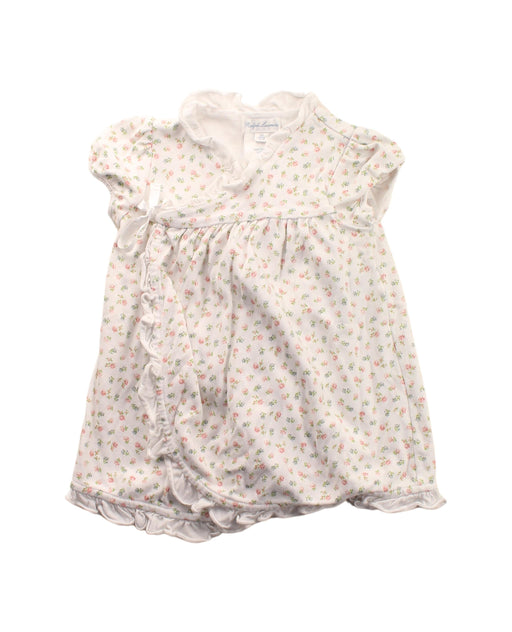 A White Short Sleeve Dresses from Ralph Lauren in size 6-12M for girl. (Front View)