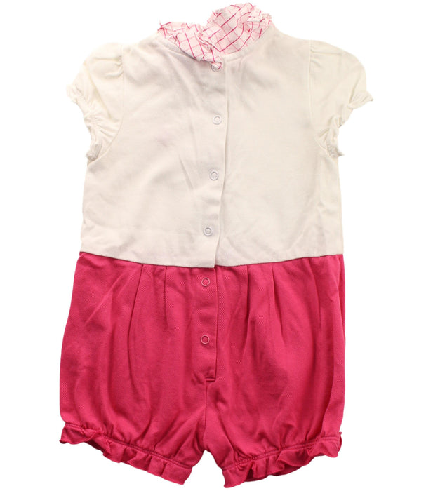A White Short Sleeve Rompers from Ferrari in size 6-12M for girl. (Back View)