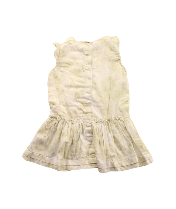 A Ivory Sleeveless Dresses from Petit Bateau in size 6-12M for girl. (Back View)