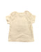 A Ivory Short Sleeve T Shirts from Babymio in size 3-6M for girl. (Back View)