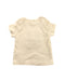 A Ivory Short Sleeve T Shirts from Babymio in size 3-6M for girl. (Back View)