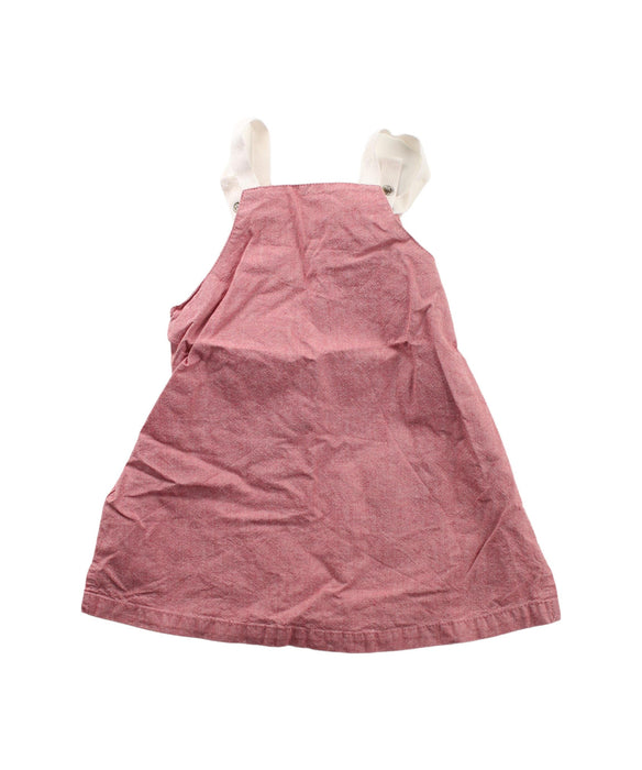 A Pink Overall Dresses from DKNY in size 3-6M for girl. (Back View)
