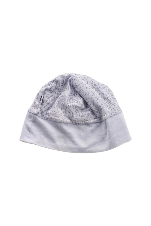 A White Beanies from Boss in size 6-12M for boy. (Front View)