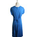 A Blue Short Sleeve Dresses from Seraphine in size L for maternity. (Back View)