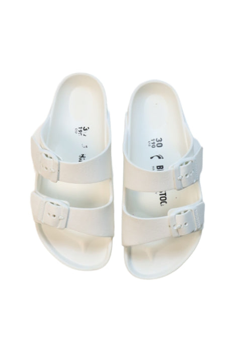 A White Sandals from Birkenstock in size 6T for neutral. (Back View)