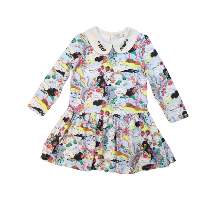 A Multicolour Long Sleeve Dresses from Cath Kidston in size 7Y for girl. (Front View)