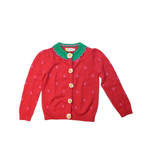 A Red Cardigans from Boden in size 6T for girl. (Front View)