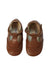 A Brown Flats from Boden in size 12-18M for girl. (Back View)