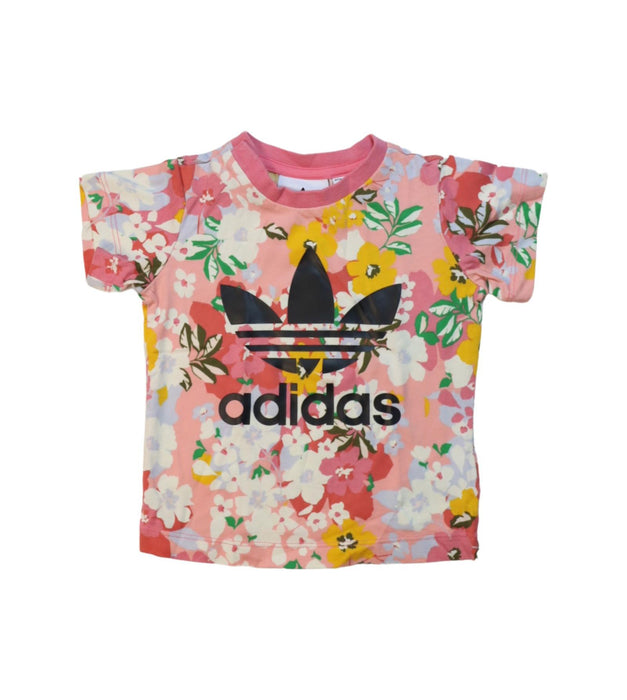 A Multicolour Short Sleeve T Shirts from Adidas in size 6-12M for girl. (Front View)