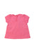 A Pink Short Sleeve Tops from Petit Bateau in size 3-6M for girl. (Back View)