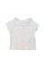 A White Short Sleeve Tops from Petit Bateau in size 3-6M for girl. (Front View)