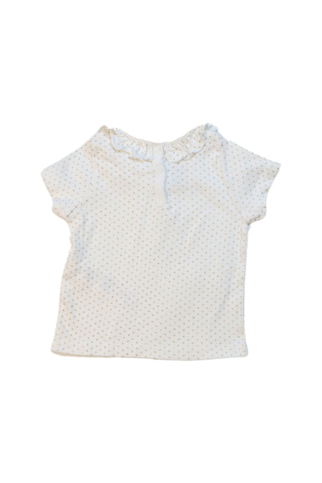 A White Short Sleeve Tops from Petit Bateau in size 3-6M for girl. (Back View)