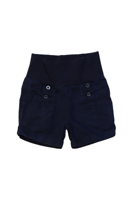 A Navy Shorts from Steiff in size 12-18M for girl. (Front View)