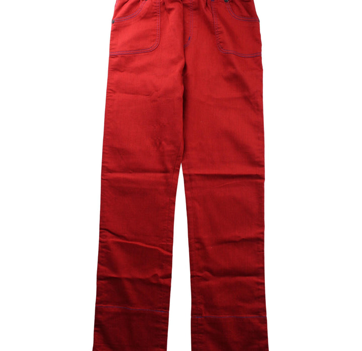 A Red Casual Pants from As Little As in size 9Y for girl. (Front View)