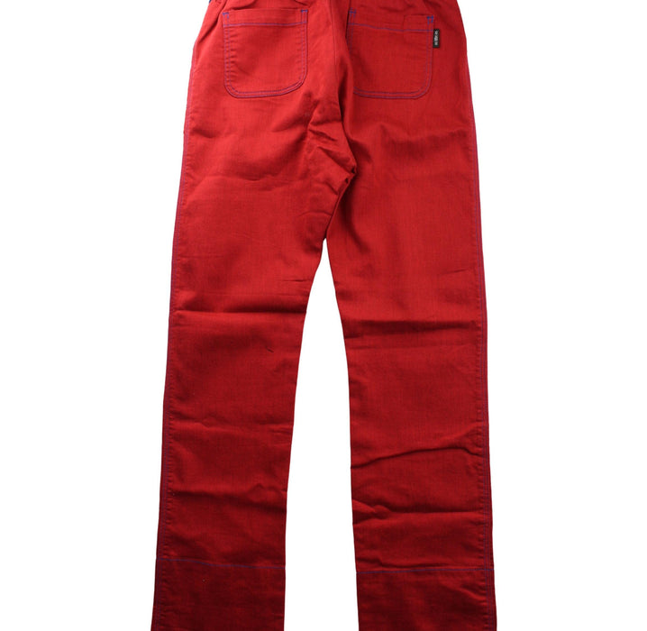 A Red Casual Pants from As Little As in size 9Y for girl. (Back View)