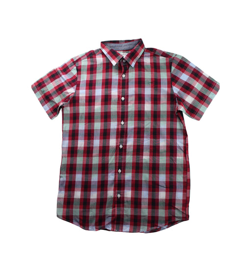 A Red Short Sleeve Shirts from Kingkow in size 14Y for boy. (Front View)