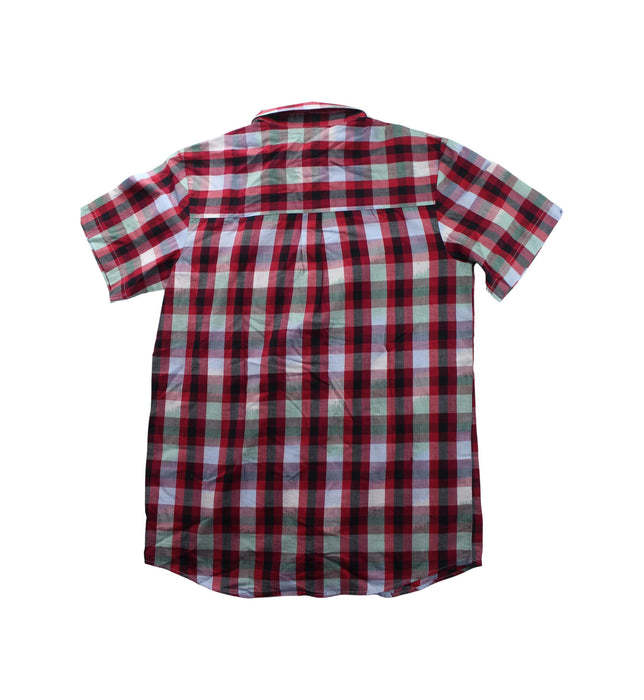 A Red Short Sleeve Shirts from Kingkow in size 14Y for boy. (Back View)