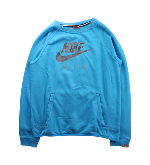 A Blue Crewneck Sweatshirts from Nike in size 10Y for boy. (Front View)