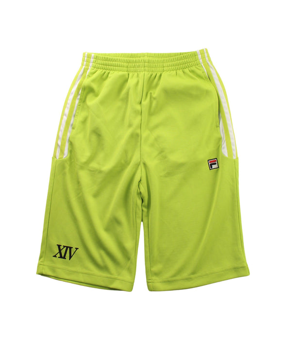 A Green Shorts Sets from Fila in size 13Y for boy. (Back View)