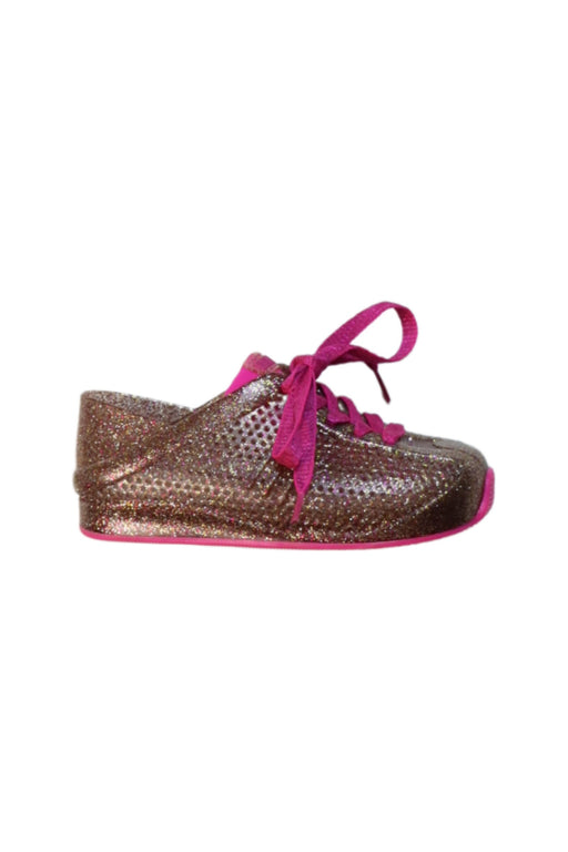 A Multicolour Sneakers from Mini Melissa in size 3T for girl. (Front View)