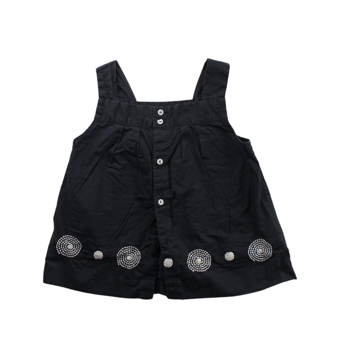 A Black Sleeveless Dresses from Bonpoint in size 4T for girl. (Back View)