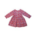 A Multicolour Long Sleeve Dresses from Jacadi in size 18-24M for girl. (Back View)