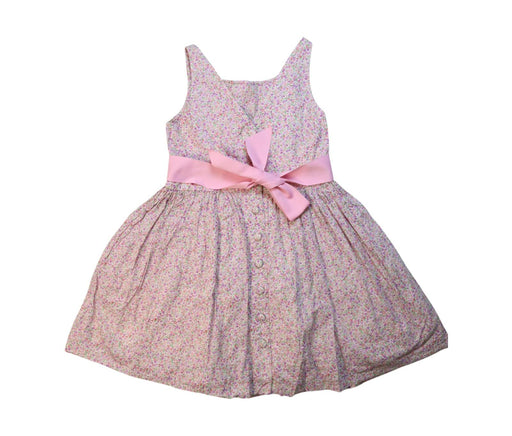 A Pink Sleeveless Dresses from Polo Ralph Lauren in size 10Y for girl. (Front View)