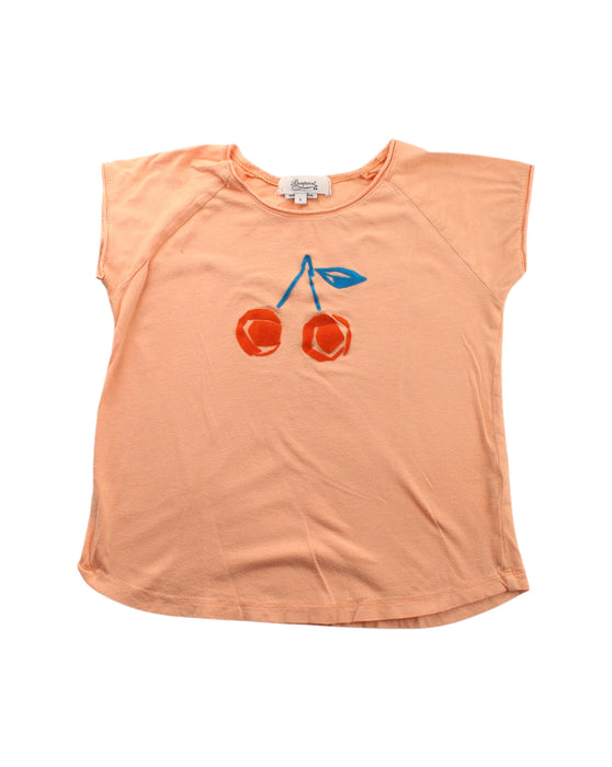 A Peach Short Sleeve T Shirts from Bonpoint in size 6T for girl. (Front View)