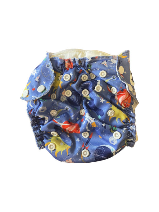 A Blue Cloth Diapers from Apple Cheeks in size O/S for neutral. (Front View)