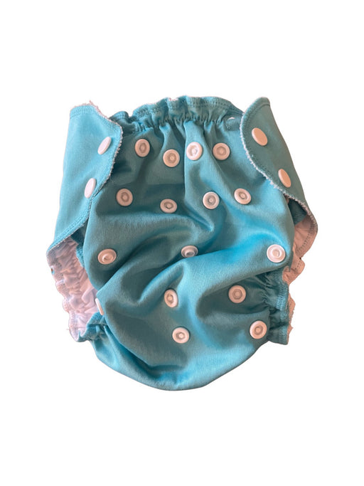 A Blue Cloth Diapers from Apple Cheeks in size O/S for neutral. (Front View)