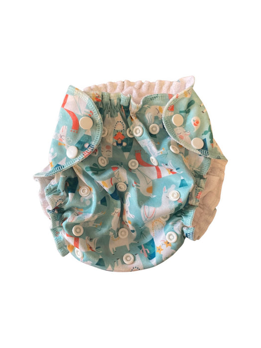 A Blue Cloth Diapers from Apple Cheeks in size O/S for neutral. (Front View)