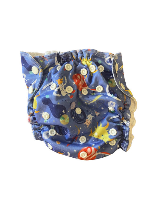 A Blue Cloth Diapers from Apple Cheeks in size O/S for neutral. (Front View)