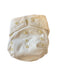 A Beige Cloth Diapers from GroVia in size 6-12M for neutral. (Front View)