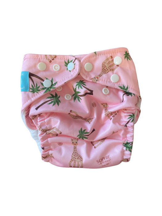 A Pink Cloth Diapers from Charlie Banana in size O/S for neutral. (Front View)