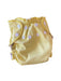 A Yellow Cloth Diapers from Apple Cheeks in size 0-3M for neutral. (Front View)