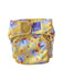 A Yellow Cloth Diapers from Bambino Mio in size 6-12M for neutral. (Front View)