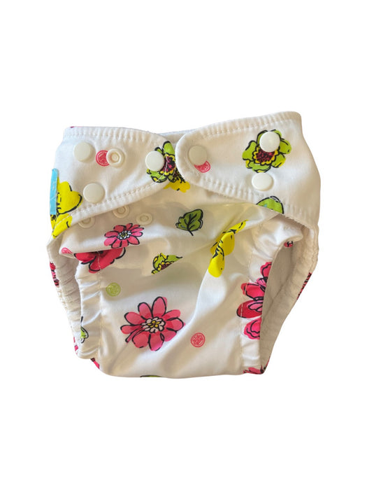 A White Cloth Diapers from Charlie Banana in size O/S for neutral. (Front View)