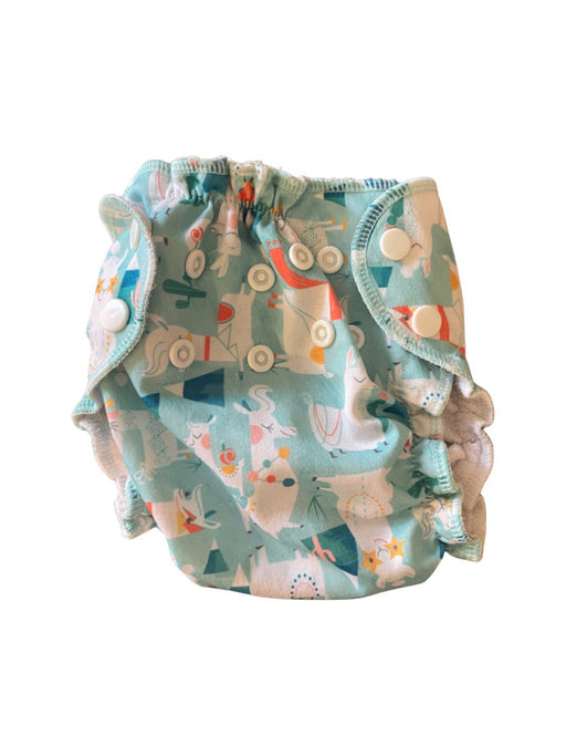 A Multicolour Cloth Diapers from Apple Cheeks in size 0-3M for neutral. (Front View)