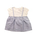A Blue Short Sleeve Dresses from Miki House in size 2T for girl. (Back View)