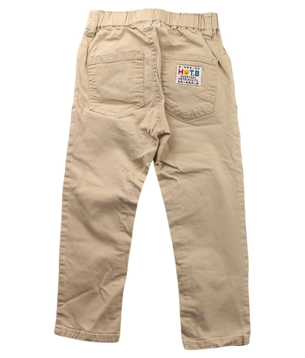 A Beige Casual Pants from Miki House in size 2T for boy. (Back View)